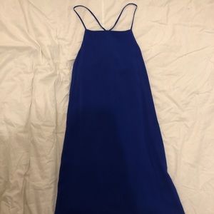 blue dress